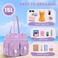 thumbnail image 4 of Soda Candy Mesh Tote Bag Stadium Approved 12x6x12 Heavy Duty Beach Bag for Sports Gym Concerts Travel Daily Use, 4 of 6