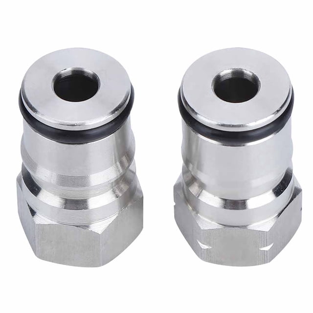 Haofy 304 Stainless Steel Homebrew Keg Gas Ball Lock Post Keg Connector Adapter 9/16in‑18 Accessory