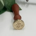 thumbnail image 2 of Clearance! WNEGSTG Home Decor Fire Lacquer Seal Retro English Letter Copper Headquets Seal Wax Hand Account Seal and Copper Chapter Bronze Head One Size Multi-Color, 2 of 4
