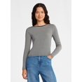 thumbnail image 5 of No Boundaries Striped Tee with Long Sleeves, Women's, 5 of 5