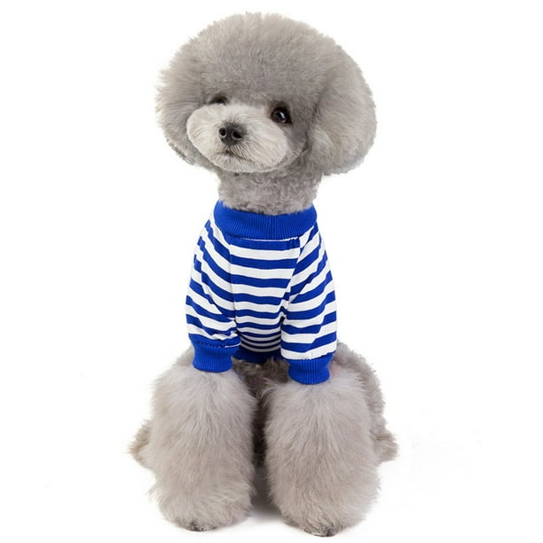 Camiseta para Mascotas de Moda Xihbxyly Primavera y Verano Rayas Disfraces