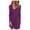 Purple, variant on Lindreshi Fall Dresses for Women Homecoming Dresses Women's Casual Solid Sexy U-Neck Buttons Long Sleeve Waist Dress