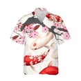 thumbnail image 2 of Nuevas camisas abotonadas para hombre, camisa hawaiana informal con estampado de flores en 3D, camisetas de manga corta de verano para hombre, ropa para hombre, 2 of 5