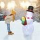 thumbnail image 3 of leyfeng Modelo de aire inflable de Navidad, muñeco de nieve de Navidad inflable, lámpara giratoria colorida, decoración de patio de Navidad, 3 of 6