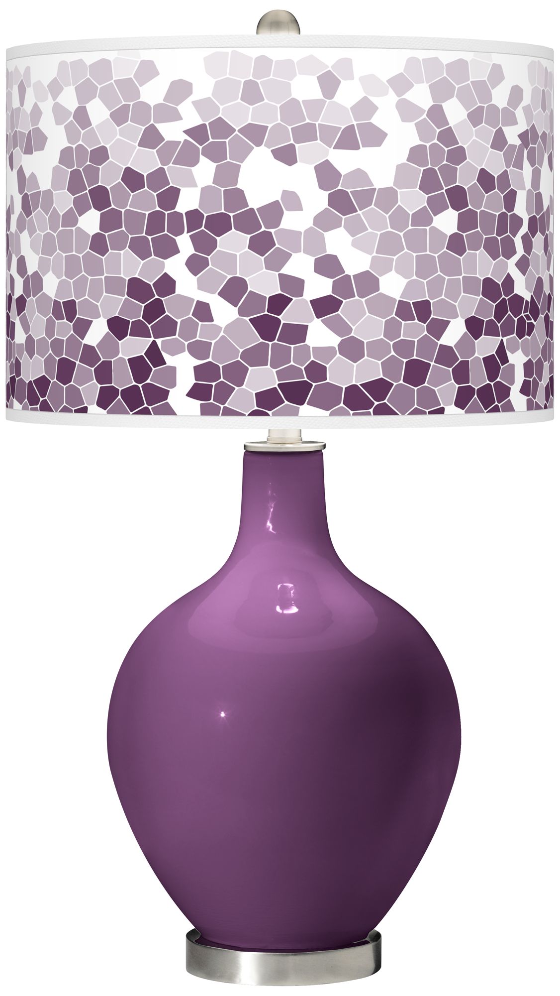 violet table lamp