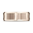 thumbnail image 2 of Benchmark� 14k Rose Gold 8mm Comfort-fit Satin-finished Beveled Edge Concave Horizontal Cuts Wedding Band Ring, 2 of 7