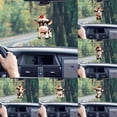 thumbnail image 5 of A Christmas Cow Acrylic Car Mirror Pendant With Reflective Surface, Festive Auto Interior Decor, Holiday Ornament For Vehicle Dashboard And Rearview Mirror - 3.15X3.15X0.39In 0.22Lb, 5 of 5