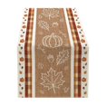 thumbnail image 2 of Maple Leaf Table Runner Fall Thanksgiving Dining Table Decor Water Resistant Washable Autumn Holiday Table Flag, 2 of 6