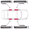 thumbnail image 3 of Universal Car Door Sill Protection Strip Carbon Fiber Leather Sticker, White Welcome Pedal Anti-Scratch Guard for Auto Entryways, 4-Pack, 3 of 8