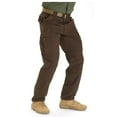 thumbnail image 2 of 5.11 Work Gear Men's Ripstop TDU Work Pants, Adjustable Waistband, Lightweight Bottom, Brown, 2X-Large, Short, Style 74003, 2 of 4