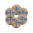 thumbnail image 7 of 13 Inch Round Placemats Set of 6, Vintage Seahorse Non Slip Heat Insulation PP Table Mats, Brown Nautical Anchor Bubbles Coastal Washable Place Mats for Kitchen Dining Party Table Decor, 7 of 7