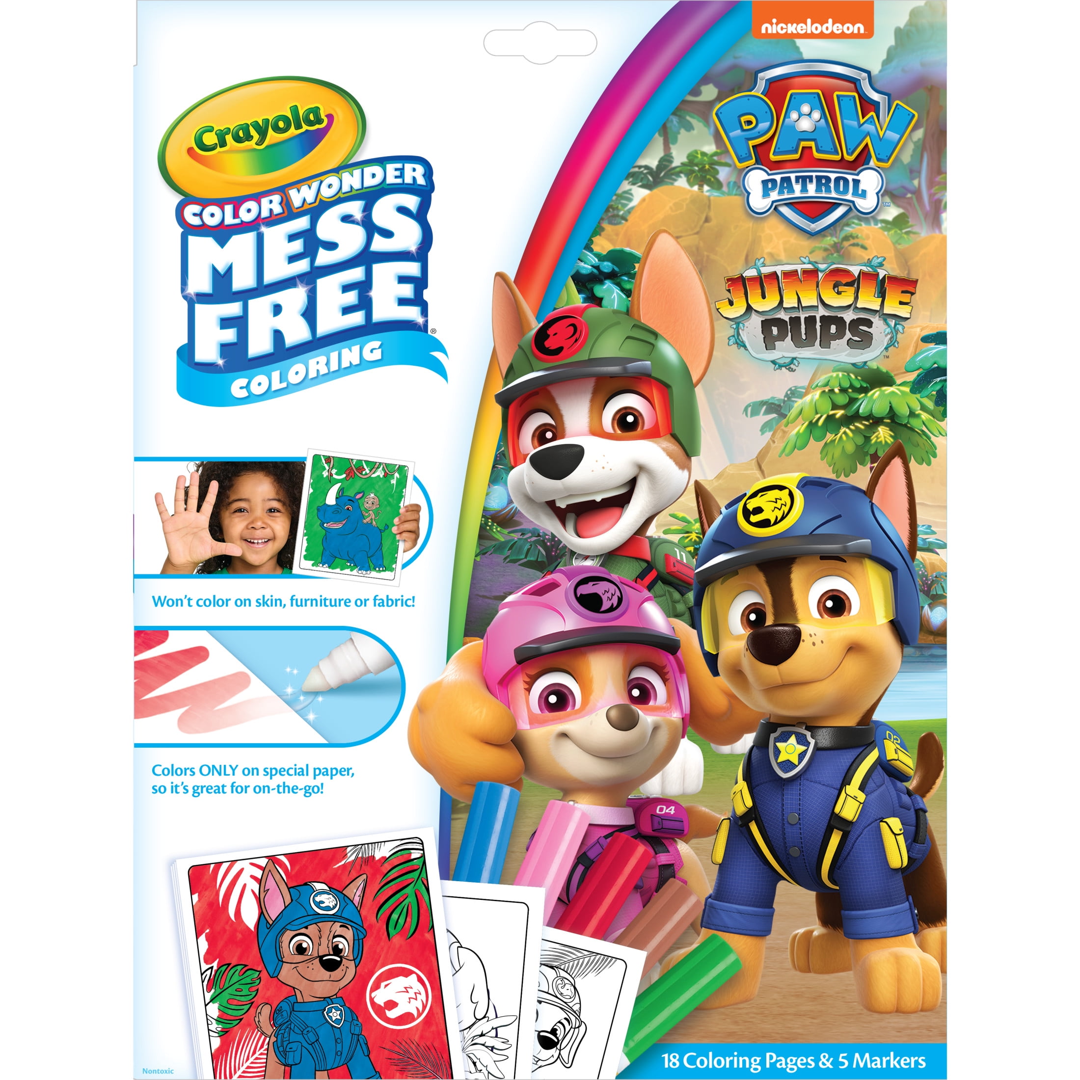 Paw Patrol Bundle with Insulated Spout Sippy Cup & Crayola Color Wonder Pgs with Markers