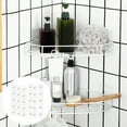 thumbnail image 3 of Tnobhg 15Pcs Shower Caddy Adhesive Replacement Bathroom Shower Shelf Strong Adhesive Traceless No Drilling Hook Adhesive Sticker Kitchen Rack Adhesive Patch Household Supplies, 3 of 7