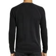 thumbnail image 2 of Innerwin Blouse Long Sleeve Mens Summer Tops Beach Solid Color Casual T Shirts Black 2XL, 2 of 6