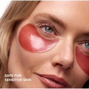 DRMTLGY Brightening Eye Masks (30 Pairs) - Caffeine Eye Masks for Dark Circles and Puffiness with Hyaluronic Acid, Eye Patches for Puffy Eyes