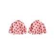 thumbnail image 2 of RUINIXCW Toddler Baby Girl Fleece Sweatshirt Infant Girls Fall Winter Warm Clothes Strawberry Print Long Sleeve Half Zip Front Pocket Pullovers Tops, 2 of 10