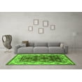 thumbnail image 3 of Ahgly Company Indoor Square Oriental Green Industrial Area Rugs, 8' Square, 3 of 4