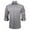 Gray 2, variant on JTieacloth Formal Shirt Business Men Dress Shirts Slim Fit Long&Short Sleeve Casual Button Down Shirt Gray