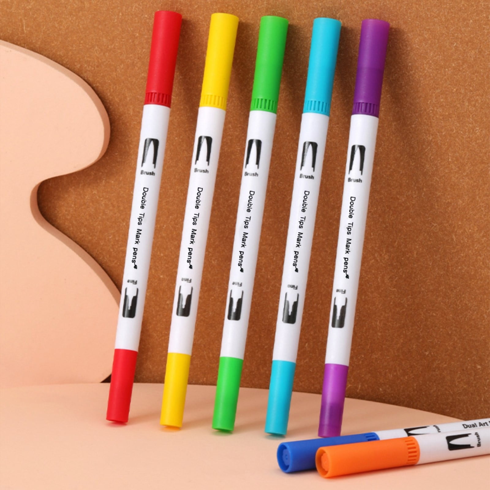 Clearance Pencil curler under $6,Brush Marker Pens 24 Colors Art Markers With Fine And Brush Tip Coloring Markers For Adults Markers For Journaling Calligraphy Drawing Sketching Doodling Illust