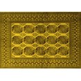 thumbnail image 1 of Ahgly Company Machine Washable Indoor Rectangle Southwestern Yellow Country Area Rugs, 8' x 12', 1 of 4