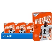(7 pack) Wheaties Cereal, Breakfast of Champions, Jalen Hurts Box, 100% Whole Wheat Flakes, 15.6 oz