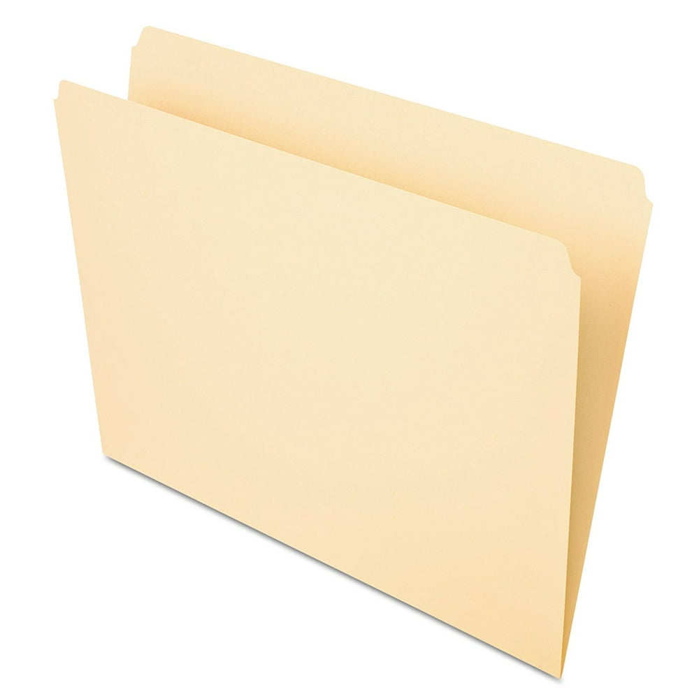 752 File Folders, Straight Cut, Top Tab, Letter, Manila (Box of 100 ...