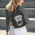 thumbnail image 7 of XMXT Backpack for School Work, Roaring Gorilla Print Canvas Bookbag Travel School Bag for Women Men, M, 7 of 7