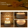 thumbnail image 2 of OUTAD Night Light Base Touch Bases Acrylic Colorful Remote Controller 3D Night Lamps Household Soft Lights Lighting Tool, 2 of 8