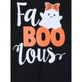 thumbnail image 5 of Bagilaanoe Newborn Baby Girl Halloween Jumpsuit Letter Ghost Print Long Sleeve Ruffle Bodysuit 3M 6M 9M 12M 18M 24M Infant Loose One Piece Rompers, 5 of 9
