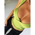 thumbnail image 5 of vera natura Women Solid Color Camisoles V-Neck Sleeveless Tie-Up Backless Tank Tops Summer Vests Tops Streetwear, 5 of 8