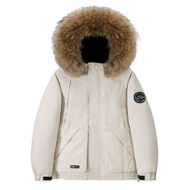 Kalauyu Men's Winter Jacket with Hood Water Repellent Windproof Thicken Parka Winter Coat Unisex