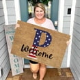 thumbnail image 1 of Rewenti Independence Day 4Th Of July Door Mat Patriotic Doormat Entryway Rug Welcome Independence Day Doormat Stain And Fad Patriotic Decor Welcome Outdoor Mat, 1 of 7