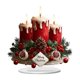 thumbnail image 1 of Letrero acrílico plano 2D, decoración navideña con vela roja y base, adorno navideño único para escritorio, estantería u oficina. Estilo A, 1 of 9