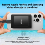Lexar 1TB SL500 Portable SSD with Magnetic Set, Compatible with iPhone 15 and Above, PC & Mac