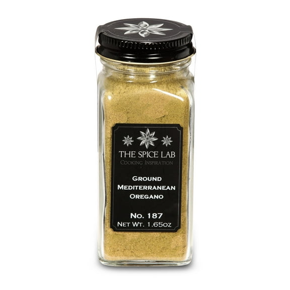 The Spice Lab Ground Mediterranean Oregano - Kosher Gluten-Free Non-GMO All Natural Spice - French Jar - 5187