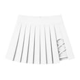 thumbnail image 7 of XIAONU Cutout Pleated Skort For Women High Waist Side Hollow Pocket Athletic Tennis Mini Skirt, 7 of 7