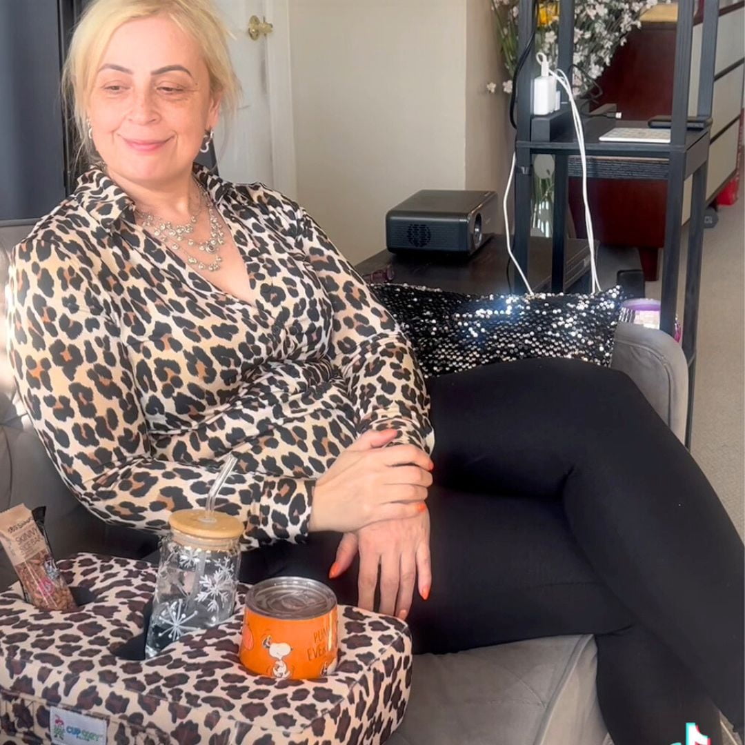 The Original Cup Cozy Pillow 3 Hole Leopard As Seen on TV-Cup Holder Caddy for Couch, Sofa, Bed, Car, RV, Park, Beach, & More!