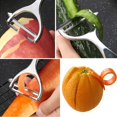 thumbnail image 2 of Kitchen Potato Peeler - Stainless Steel Y-Shape Swivel Peeler for Vegetables, Ca, 2 of 5
