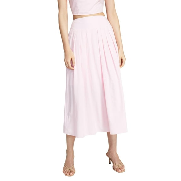 Now This Womens Pleated Midi Skirt Bubblegum S