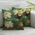 thumbnail image 3 of Awypu Floral Throw Pillow Covers Green and White Chinoiserie Pillow Cover Purple Yellow Flower Farmhouse Pillowcase Square Cushion Cover for Bedroom Sofa Couch Home Decor, 3 of 5