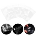 thumbnail image 1 of Homoyoyo 100Pcs Transparent Trading Cards Sleeves Sturdy Clear Card Covers for Home Storage, 1 of 8