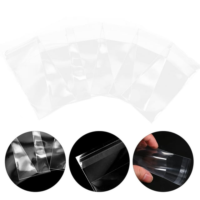 Homoyoyo 100Pcs Transparent Trading Cards Sleeves Sturdy Clear Card Covers for Home Storage