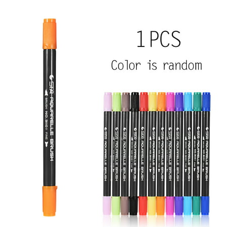1Pc Color/ Set Marker Marking Pen Twin Brush Sketch Pens Water Based Ink for Graphic Manga Drawing