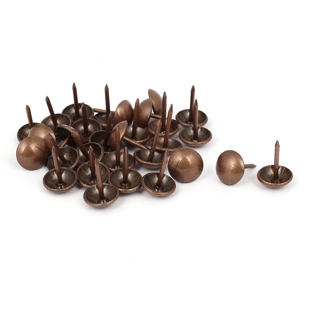 Home Furniture Round Head Upholstery Tack Nails Copper Tone 7/16