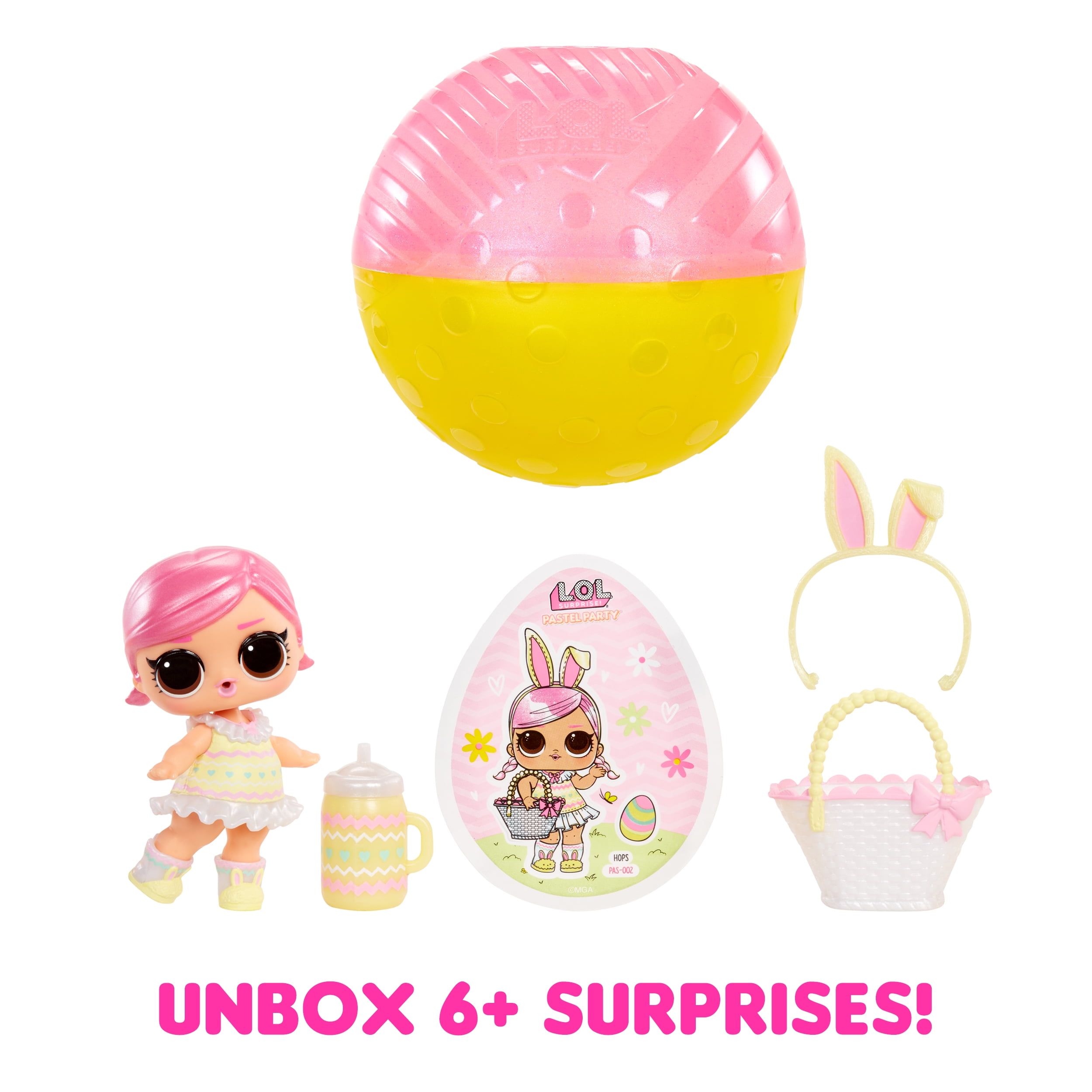 LOL Surprise Pastel Party Collection Limited Edition Doll Hops Tot with Easter Fashion, Accessories, Kids Gift Ages 4+