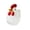 White, variant on lanema Blown Glass Chicken Figurine Handmade Art Glass Rooster Statue Sculptures