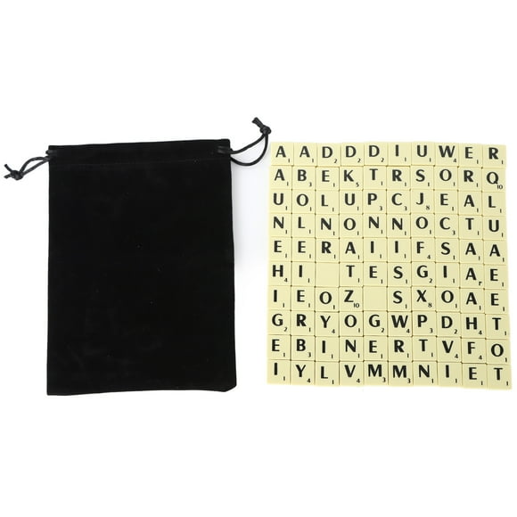 MAYUJIAA Letter Chess Pieces Set Light Weight Crossword Game Tiles Durable Chess Pieces English Letter Crossword Tiles for Party Traveling HW313-10653