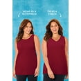 thumbnail image 3 of Catherines Women's Plus Size Suprema Studio Reversible Tank, 3 of 4