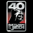 thumbnail image 2 of Men's Star Wars: Return of the Jedi Return of the Jedi Darth Vader 40 Logo Graphic Tee Black 2X Large, 2 of 5