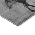 thumbnail image 3 of Addison Rugs Mayfield Premium Machine Washable Transitional Animal Gray Rectangle Rug, 9' X 12' Machine Washable Transitional Animal Gray Oversized Sherpa Throw Blanket, 3 of 7